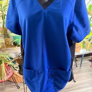 Scrubstar Premium Blue Scrub Top